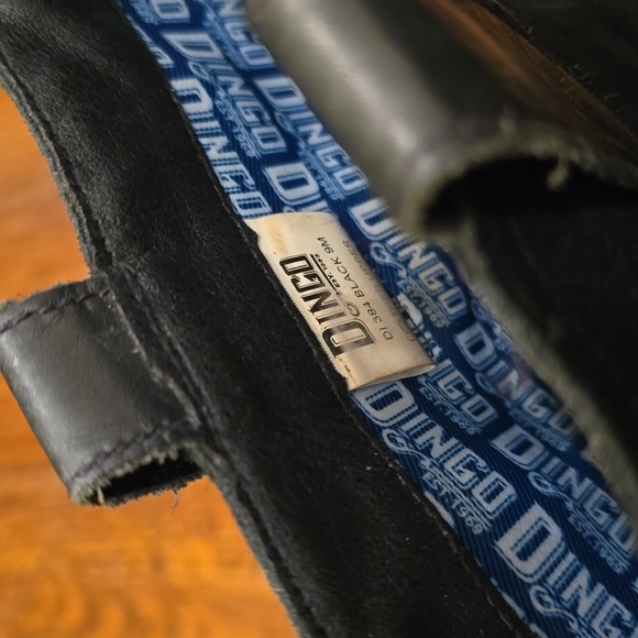 Dingo Women's Dancin Queen Black Suede Pointed Toe Mid-Calf Boots Shoes Size 9 - Picture 5 of 9